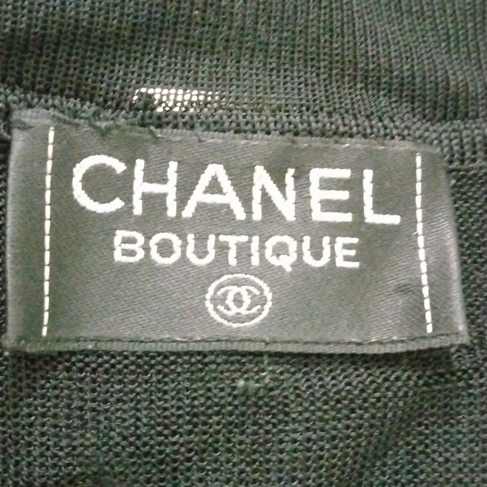 Vintage Chanel Boutique Cashmere and Mesh Sweater Top Small - Picture 10 of 10